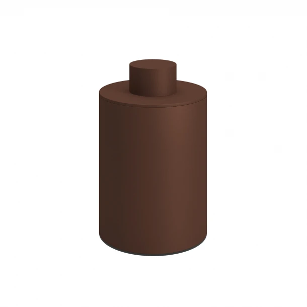 Ποτηροθήκη Με Καπάκι Ανοξείδωτη Matt Wenge 8x15εκ. Pam & Co 94-943