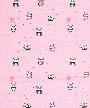 Σεντόνι Λίκνου Μεμονωμένο 80x110εκ. Panda 111 Pink Dimcol