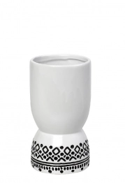Βάζο Κεραμικό Λευκό Tribal ESPIEL 15x27,5εκ. CER2302
