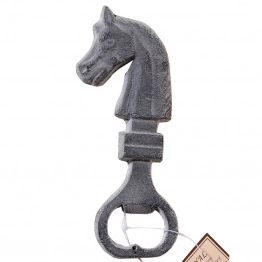 Ανοιχτήρι Άλογο Μαντεμένιο Γκρι Αντικέ Royal Art 15εκ. CAS2/046GRE