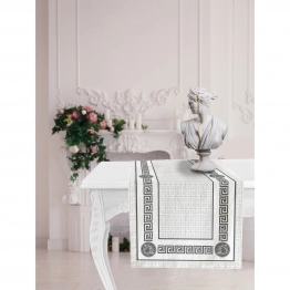 Runner Βαμβακερό 45x150εκ. Key Silver Makis Tselios