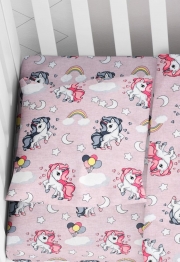 Μαξιλαροθήκη Φάκελος Βαμβακερή Bebe 35x45εκ. Unicorn 107 Lilac Dimcol