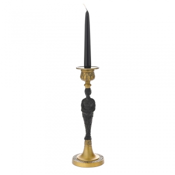 Κηροπήγιο Γυναικεία Φιγούρα Μπρούτζινο iliadis 12x31εκ. 78551