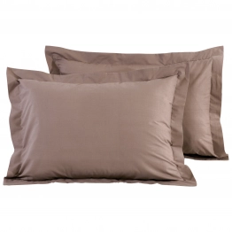 Ζεύγος Μαξιλαροθήκες Βαμβακερές Oxford 50x70+5εκ. Best Line 1003 Das Home