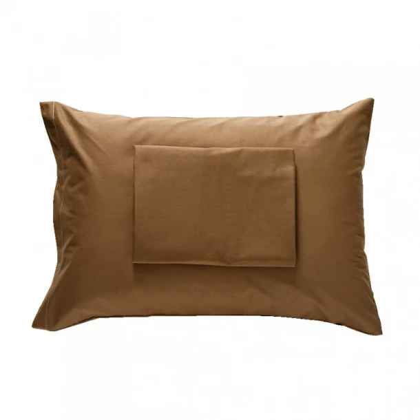 Ζεύγος Μαξιλαροθήκες Βαμβακερές 50x70εκ. Delos Chocolate SB HOME