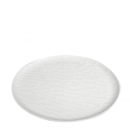 Πιάτο Μελαμίνης Ρηχό Στρογγυλό 25εκ. Wavy Matte White ESPIEL MLW345K48-6