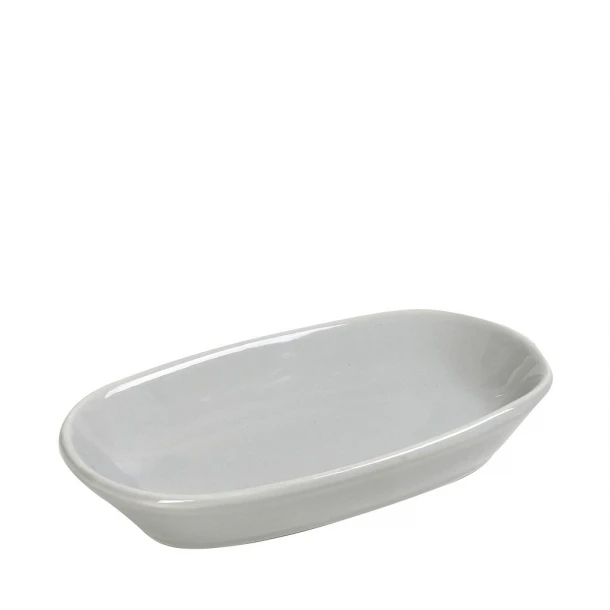 Πιατάκι Σερβιρίσματος Stoneware Light Grey Essentials ESPIEL 19x10εκ. OWA113K6