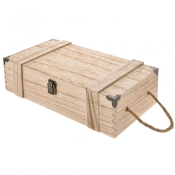 Μπουκαλοθήκη Ξύλινη 2 Θέσεων iliadis 35x19x9εκ. 70563