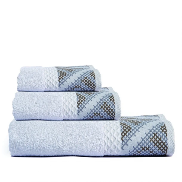 Σετ Πετσέτες 3τμχ Βαμβακερές Rock White SB HOME