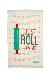 Πετσέτα Κουζίνας Βαμβακερή 40x60εκ. Roll 06 Ecru DimCol