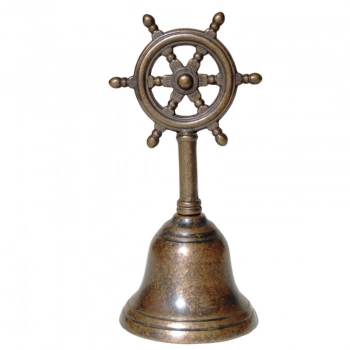 Διακοσμητική Καμπάνα Μπρούτζινη Τιμονιέρα Royal Art 14εκ. STL2174BR