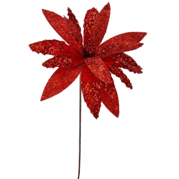 Χριστουγεννιάτικο Αλεξανδρινό Κόκκινο Glitter iliadis 50εκ. 79192