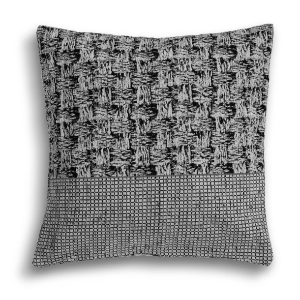 Διακοσμητική Μαξιλαροθήκη Σενίλ Ζακάρ 40x40εκ. Krizia Grey Sb home