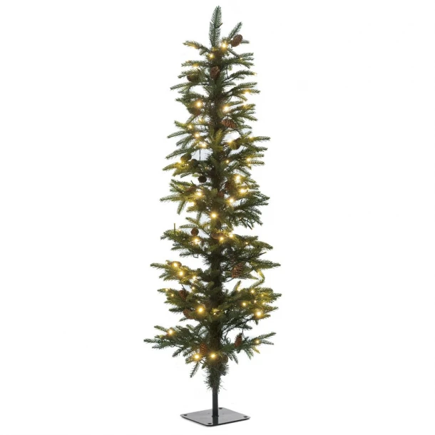 Χριστουγεννιάτικο Δέντρο Με Λαμπάκια Pre-Lit Pencil Pine Πλαστικό iliadis 150εκ. 74494