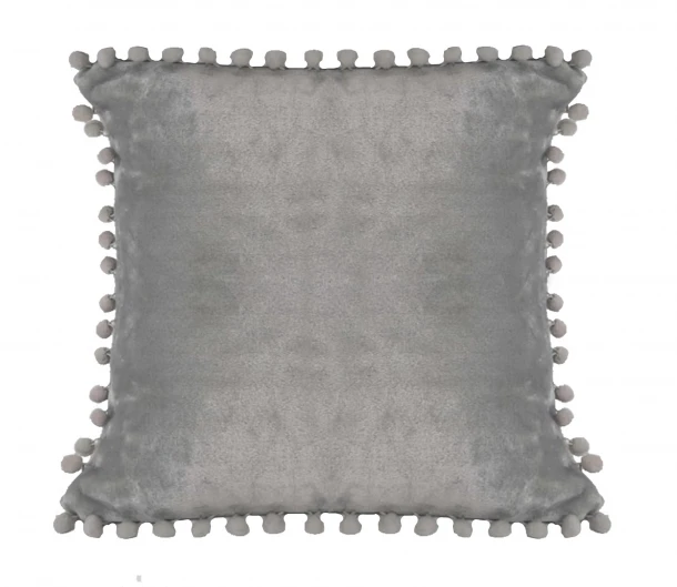 Διακοσμητικό Μαξιλάρι Fleece 43x43εκ. Pomy Grey Makis Tselios