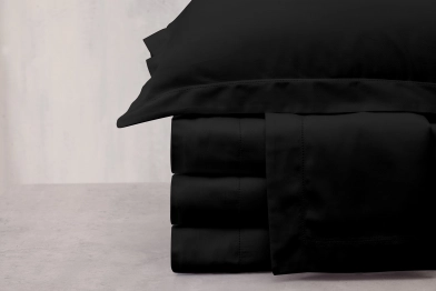 Σετ Σεντόνια Βαμβακοσατέν Υπέρδιπλα 240x260εκ. Azour 2 Black Makis Tselios