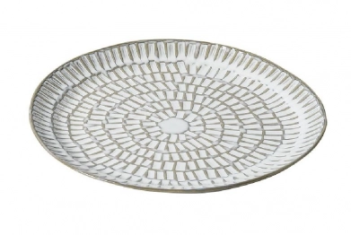 Διακοσμητική Πιατέλα Κεραμική ESPIEL 40x3,6εκ. NFU225