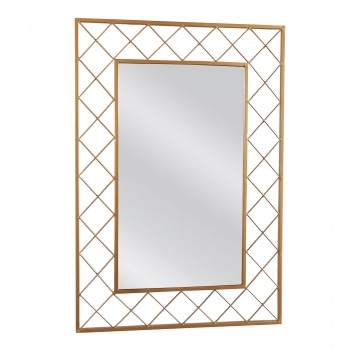 Καθρέπτης Τοίχου Μεταλλικός Χρυσός Aravorn ARTELIBRE 55x1,5x80εκ. 14790023