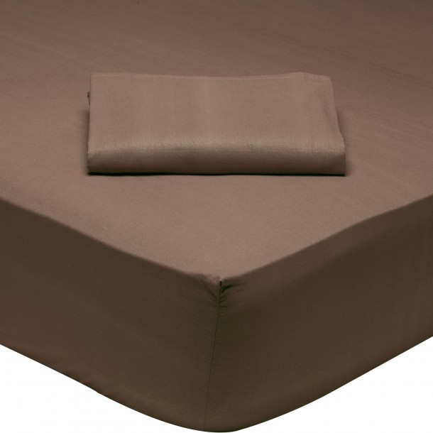 Σεντόνι Μεμονωμένο Βαμβακερό Ημίδιπλο Με Λάστιχο 120x200+35εκ. Colours 1004 Das Home