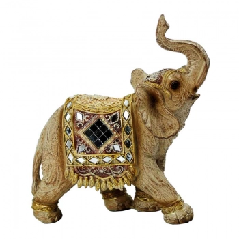 Διακοσμητικός Ελέφαντας Πολυεστερικός Καφέ Royal Art 17x19εκ. LAN8/33BR