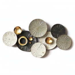 Διακοσμητικό Τοίχου Μεταλλικό Κύκλοι ARTELIBRE 91x6x50εκ. 14710009