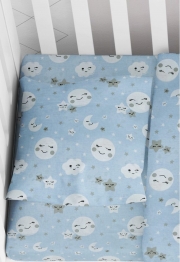 Μαξιλαροθήκη Φάκελος Βαμβακερή Bebe 35x45εκ. Smile 81 Blue Dimcol