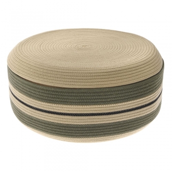 Σκαμπώ Υφασμάτινο Κρεμ-Πράσινο iliadis 54x25εκ. 76981