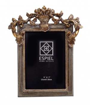 Κορνίζα Polyresin Χρυσή ESPIEL 22x2,5x26,5εκ. ZEK336