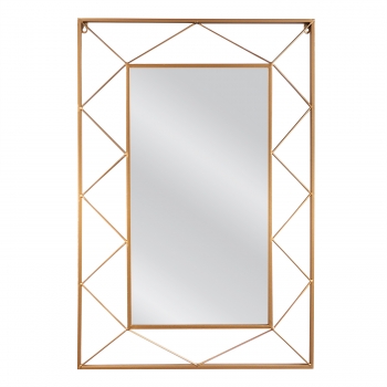 Καθρέπτης Τοίχου Μεταλλικός Χρυσός Elessar ARTELIBRE 58x5x90εκ. 14790020