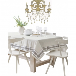 Τραπεζομάντηλο Βαμβακερό 160x220εκ. Key Silver Makis Tselios