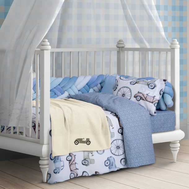 Κουβέρτα Πλεκτή Βαμβακερή Αγκαλιάς 80x110εκ. Essential Baby 8822 Greenwich Polo Club