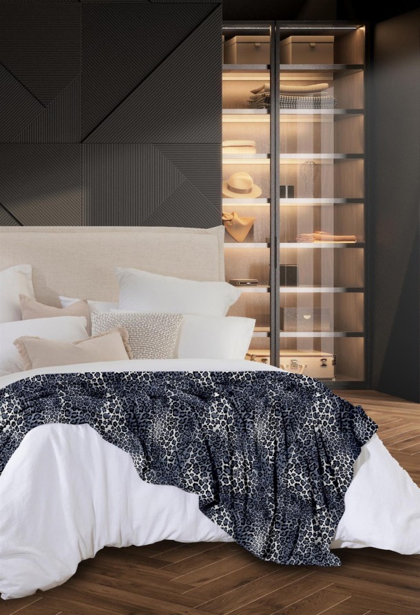 Κουβέρτα Fleece Μονή 160x240εκ. Lux Makis Tselios