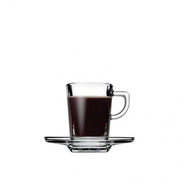 Φλυτζάνι Με Πιατάκι Espresso 75ml Carre ESPIEL SP95754K6