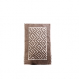 Ταπέτο Polycotton Labyrinth Brown ESPIEL 50x80εκ. LAX206