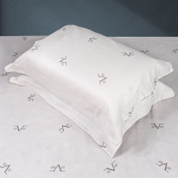 Ζεύγος Μαξιλαροθήκες Βαμβακοσατέν Oxford 50x70εκ. Cento Beige 19V69