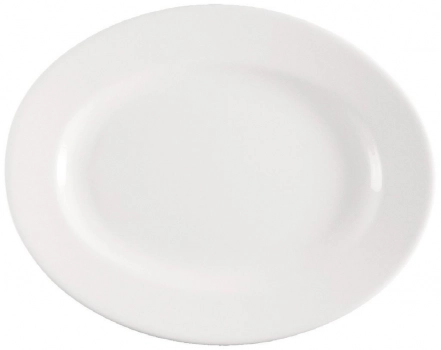 Πιατέλα Πορσελάνης Meran Λευκό ESPIEL 31x23x2εκ. 001.172547K2