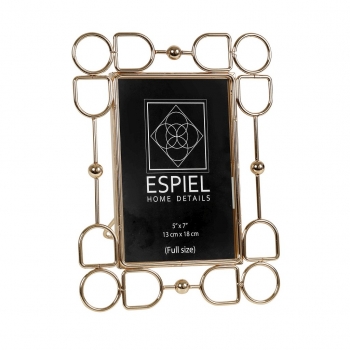 Κορνίζα Μεταλλική Χρυσή ESPIEL 15x20εκ. FAM527