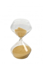 Διακοσμητική Κλεψύδρα Γυάλινη Διάφανη-Χρυσή ESPIEL 10x17εκ. PYD214