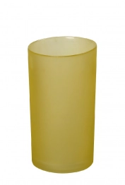 Βάζο Γυάλινο Κίτρινο Caprice ESPIEL 13x13x24εκ. DAC1711