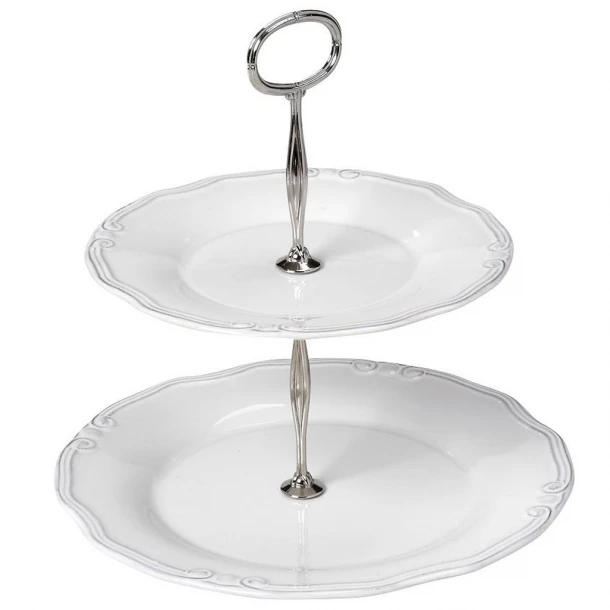 Ορντερβιέρα 2 Όροφη Tiffany Λευκή ESPIEL 27εκ. RSW112K1