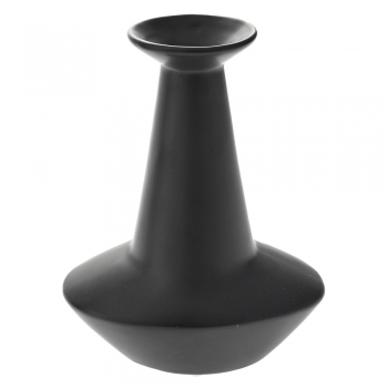 Βάζο Κεραμικό Μαύρο Iliadis 17x20εκ. 77614