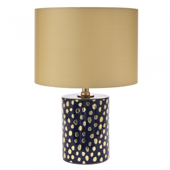 Επιτραπέζιο Φωτιστικό Κεραμικό Μαύρο-Χρυσό iliadis 30x45εκ. 76750