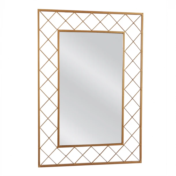 Καθρέπτης Τοίχου Μεταλλικός Χρυσός Aravorn ARTELIBRE 55x1,5x80εκ. 14790023