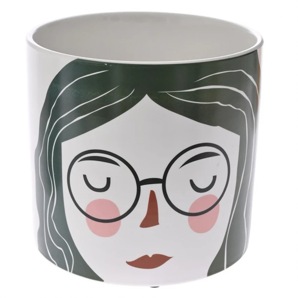 Κασπώ Κεραμικό Γυναικείο Πρόσωπο iliadis 16x16x15εκ. 77105