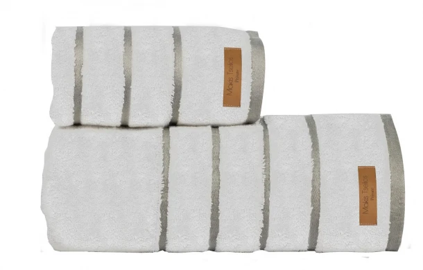 Πετσέτα Προσώπου Μεμονωμένη Βαμβακερή 50x90εκ. Prive White Makis Tselios