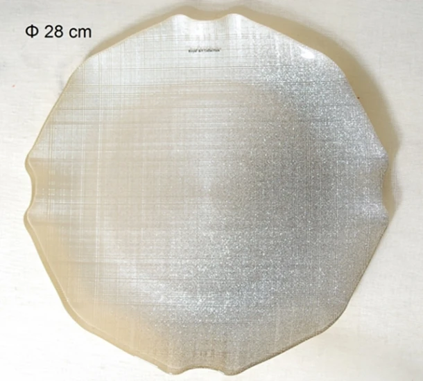 Πιατέλα Σερβιρίσματος Γυάλινη Royal Art 28εκ. AKA7/7401A