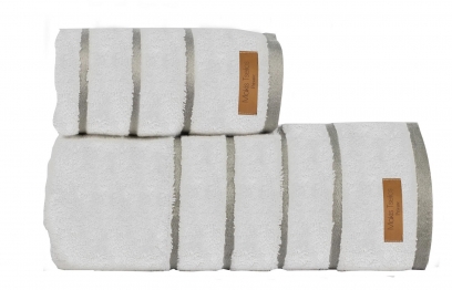 Πετσέτα Προσώπου Μεμονωμένη Βαμβακερή 50x90εκ. Prive White Makis Tselios