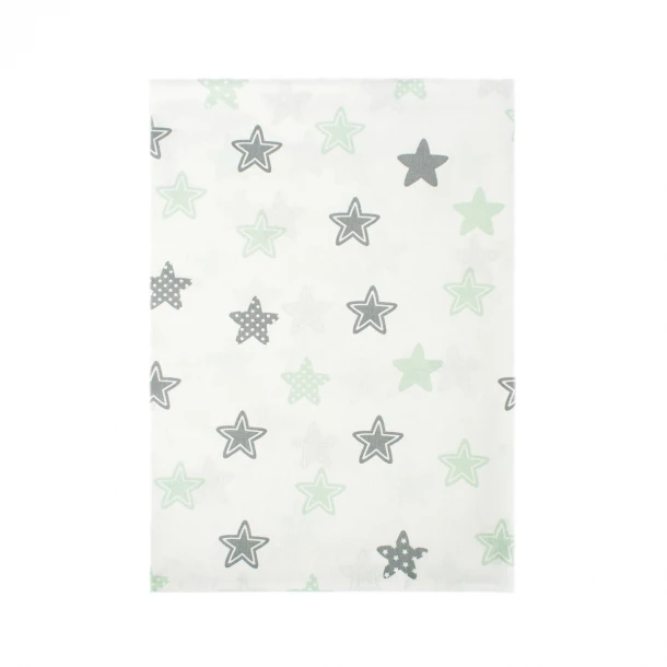 Σεντόνι Λίκνου Μεμονωμένο 80x110εκ. Star 101 Green Dimcol.