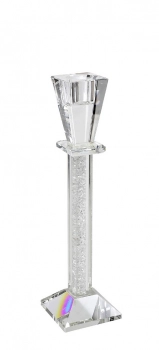 Κηροπήγιο Κρυσταλλίνης Διάφανο Με Στρας ESPIEL 20εκ. XAS111