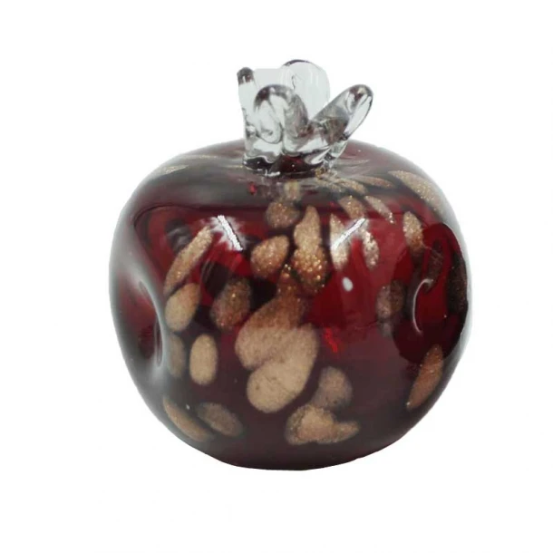 Διακοσμητικό Ρόδι Γυάλινο Murano Κόκκινο 10εκ. Royal Art EVE142RD